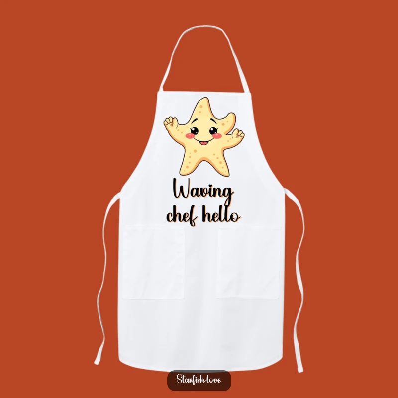Funny Starfish Wave Apron: Kitchen Welcome, Friendly Chefwear, Excellent Funny Gift