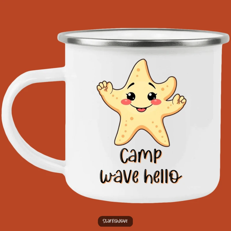 Funny Starfish Wave Camping Mug: Durable, Friendly Drinkware, Great Funny Gift