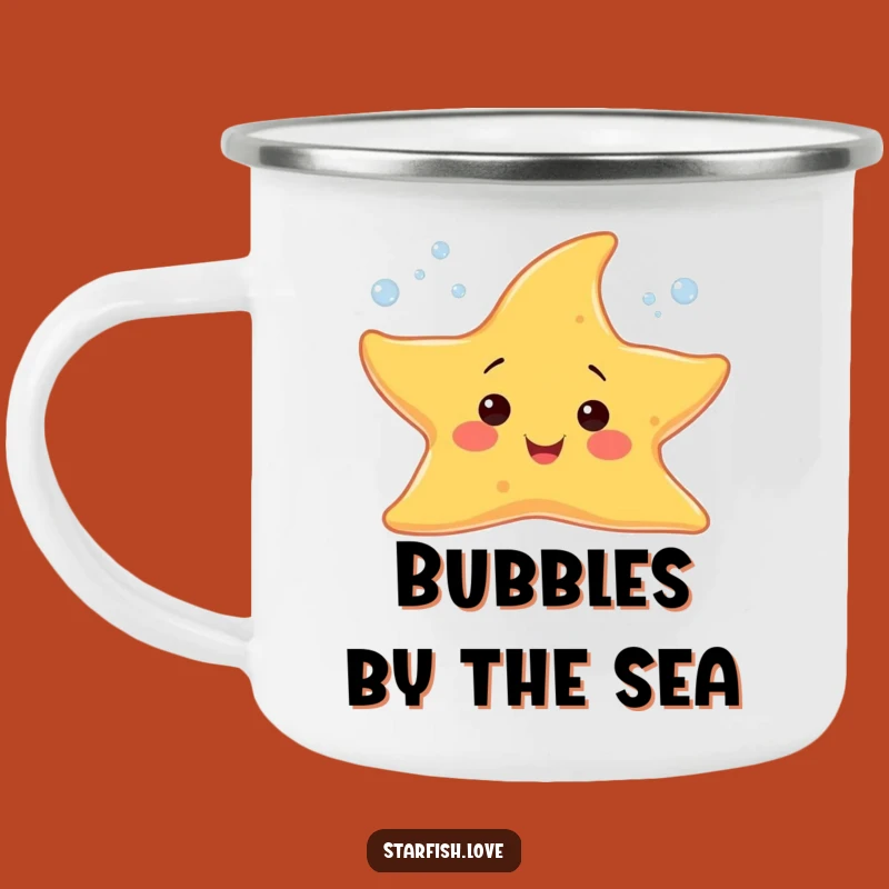 Funny Starfish Bubble Camping Mug: Your Cheerful Drink Companion Gift