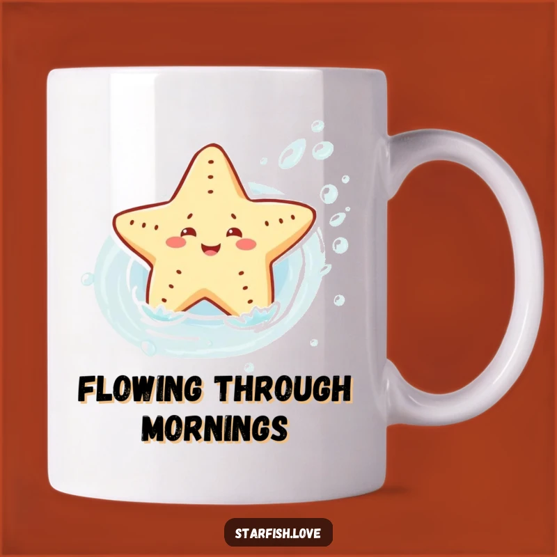Funny Starfish Current Rider Mug: Joyful Adventure Gift