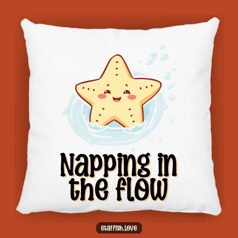 Cozy Starfish Current Pillow: Cuddle Up with Adventure