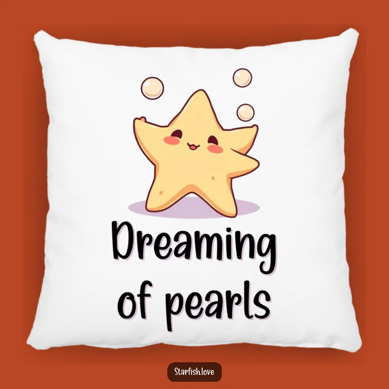 Cozy Starfish Pearl Pillow: Cuddle Up with Ocean Charm