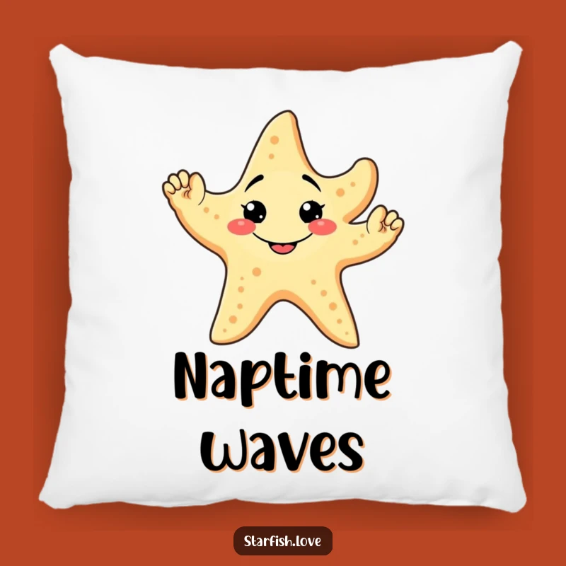 Funny Starfish Wave Pillow: Cozy Comfort, Friendly Decor, Adorable Funny Gift