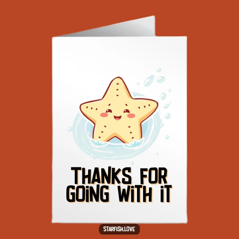 Free Printable Thank You Card: Starfish Current, Gratitude Flow, Sweet DIY Gift