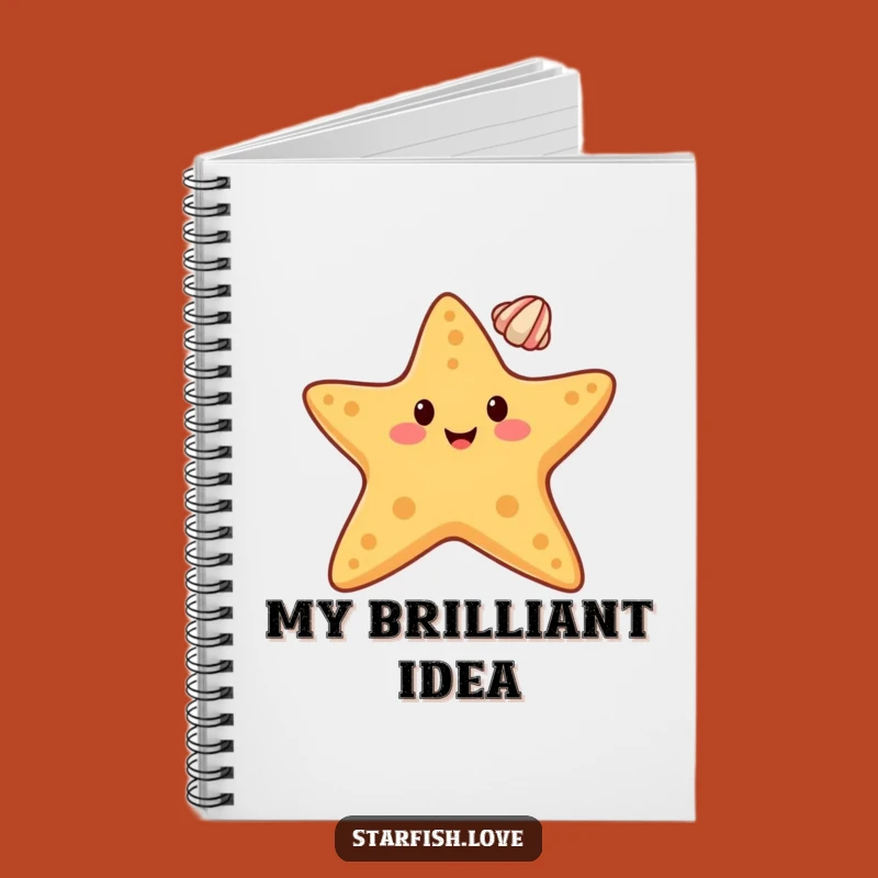 Funny Starfish Seashell Notebook: Jot Down Ideas with Balanced Precision