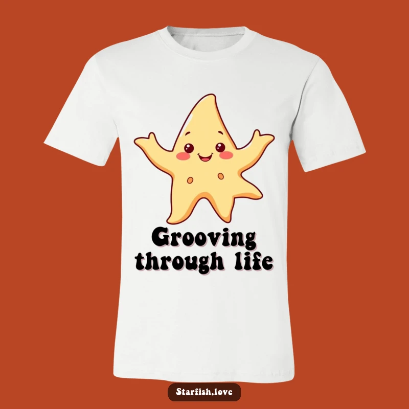 Funny Starfish Dance T-Shirt: Show Your Moves with this Smiling Design